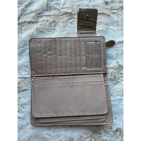 Bundle of 2 Girl's Wallets Cute Teen Youth Purple Gold Flowers Hearts 3D Stylish - Picture 3 of 9